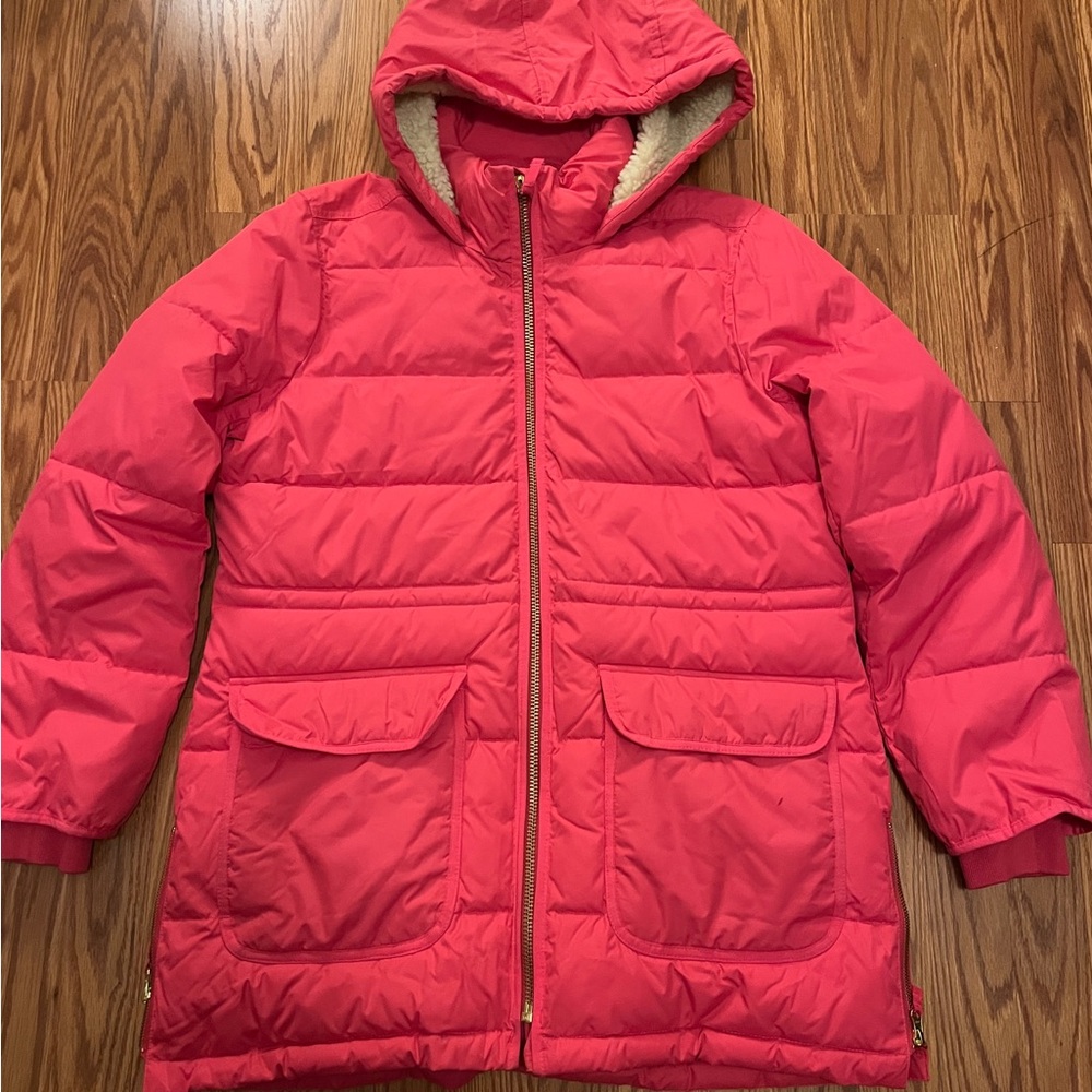 J. Crew Women’s Pink Puffer Coat